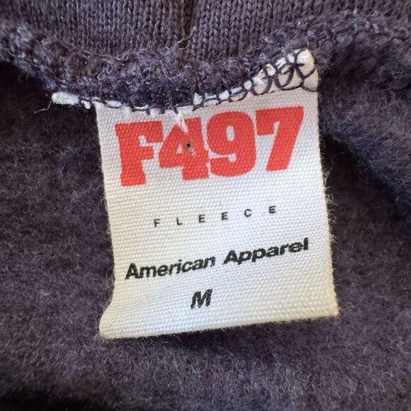 American Apparel F497 Rick & Morty Mr. Meeseeks Unisex Fleece Zip Hoodie Navy M - Picture 3 of 8